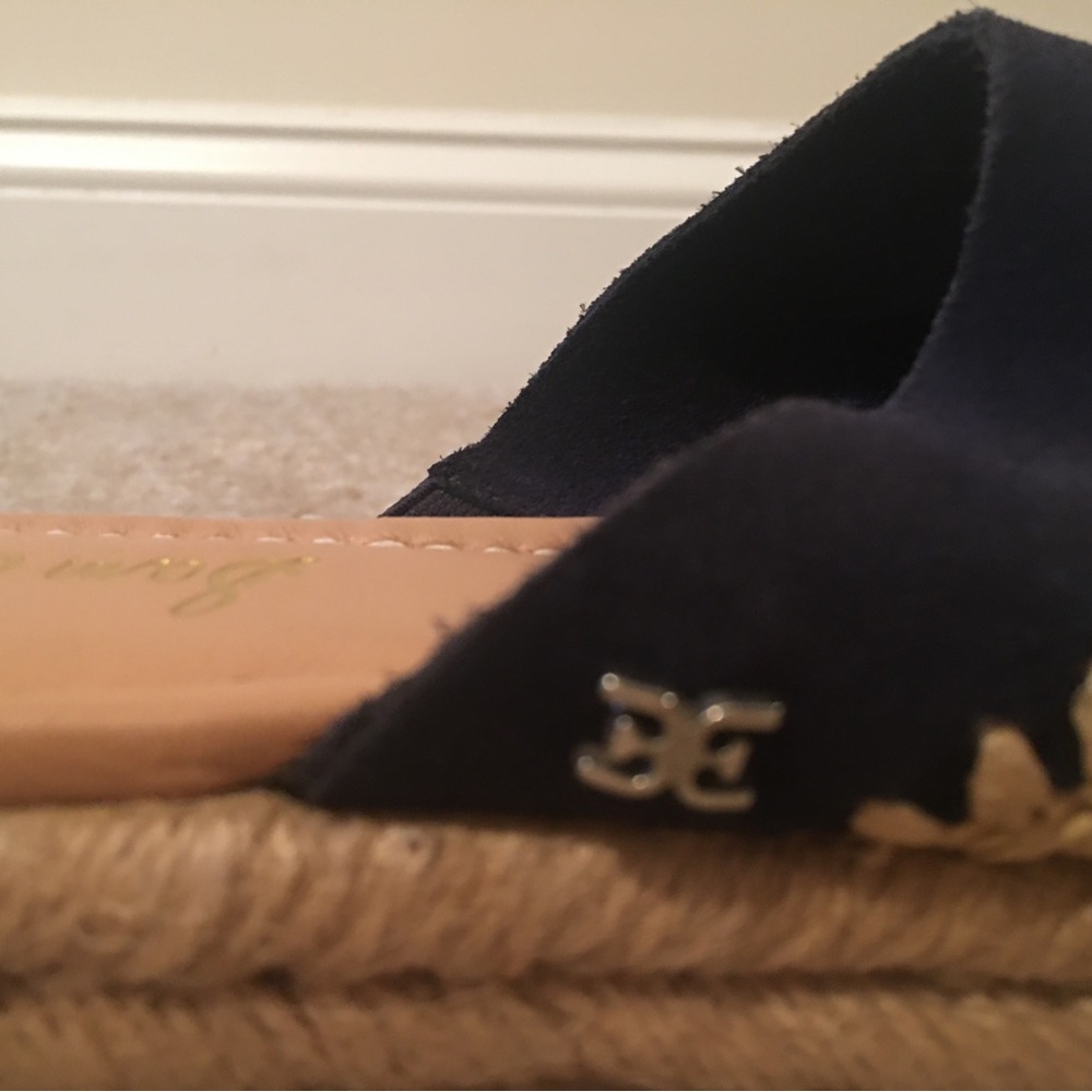 Sam Edelman Navy Espadrille Mules - Picture 4 of 8